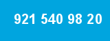 921 540 98 20 921 540 98 20